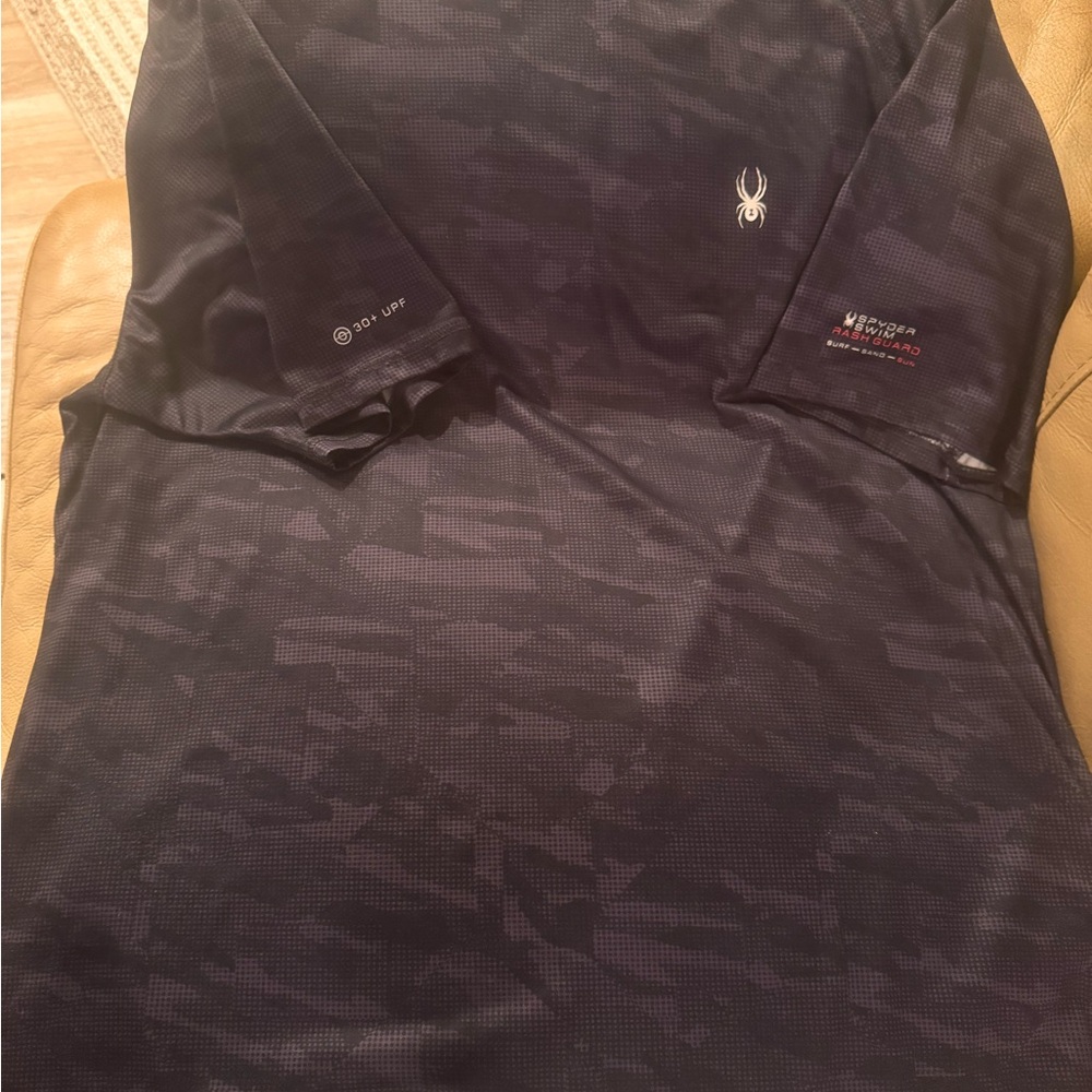 Spyder Black Rash Guard Shirt